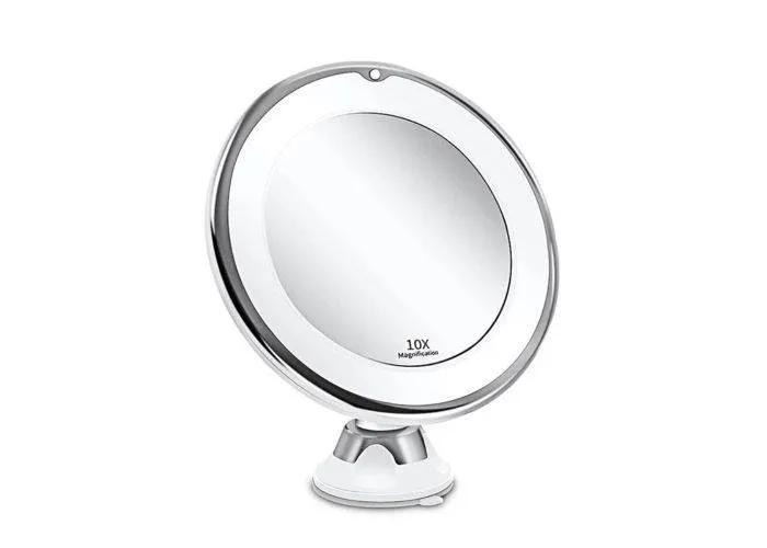 Make Up spejl med LED lys - 10X forstørrelse