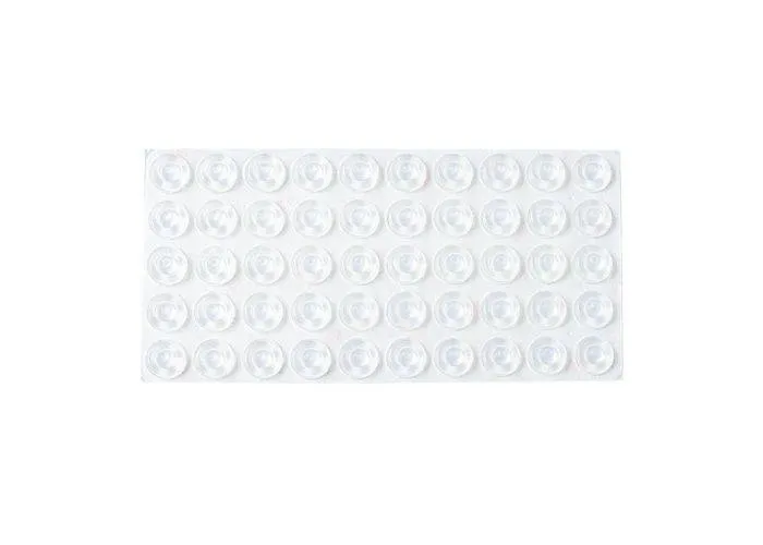 Selvklæbende gummidutter / Anslagsdæmpere ø13 x 5,5mm - Sæt med 50 stk.