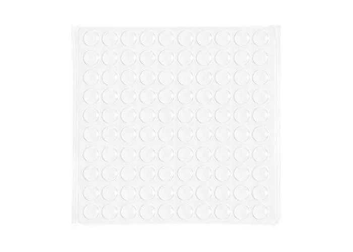 Selvklæbende gummidutter / Anslagsdæmpere ø8 x 1,5mm - Sæt med 100 stk.