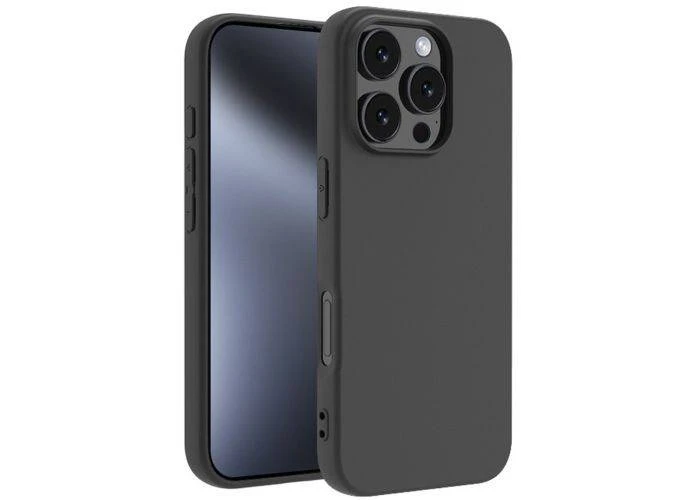 iPhone 16 Pro - Slim gummi cover - Sort