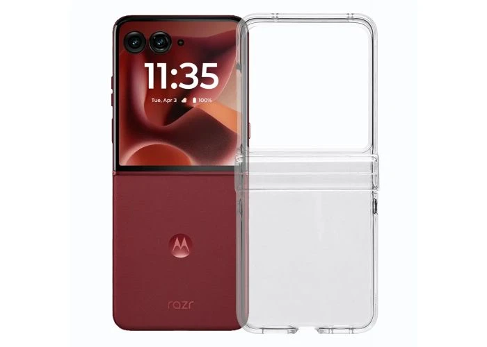 Motorola Razr 70 / 60 / 50 - Shockproof crystal clear hard cover