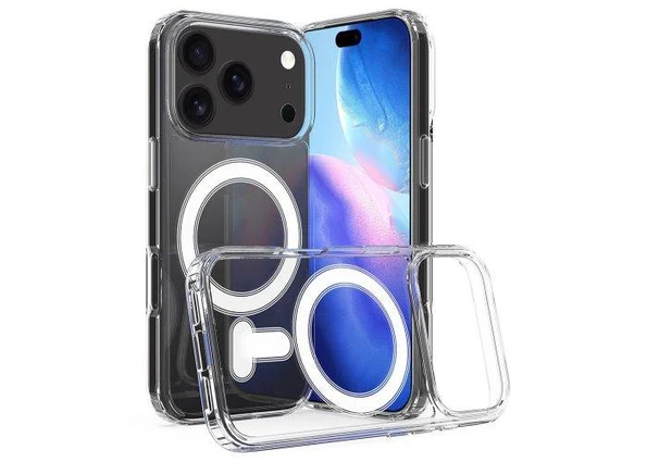 iPhone 17 Pro Max / 18 Pro Max - Clear Hybrid - Magsafe kompatibel - Transparent