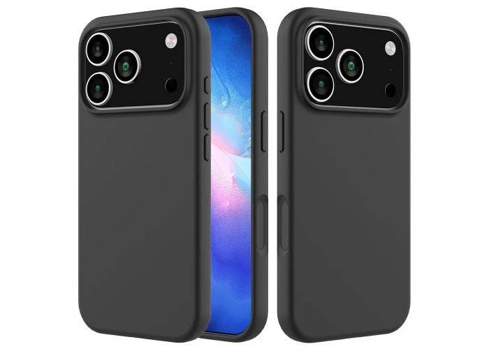 iPhone 17 Pro Max / 18 Pro Max - Silikone slim cover - Mat sort