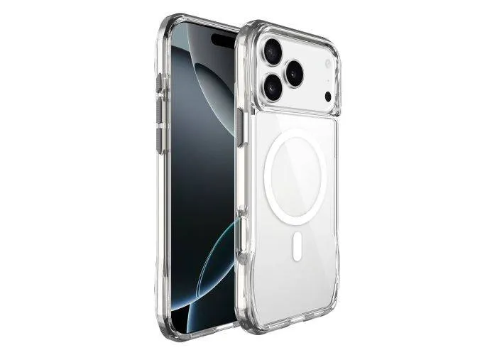 iPhone 17 - Slim shockproof gummi cover - Magsafe kompatibel - Transparent