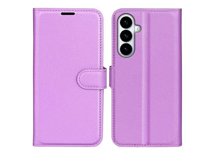 Samsung Galaxy S26 Plus - Læder cover / pung - Lilla