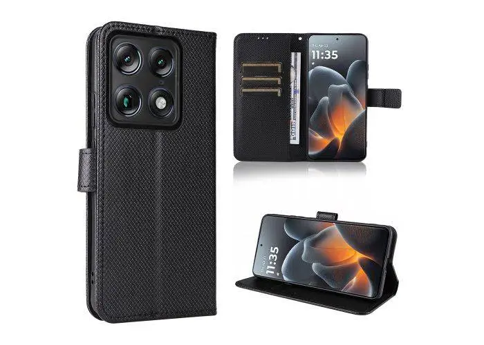 Motorola Signature 5G - Diamond cover med aftagelig strop - Sort