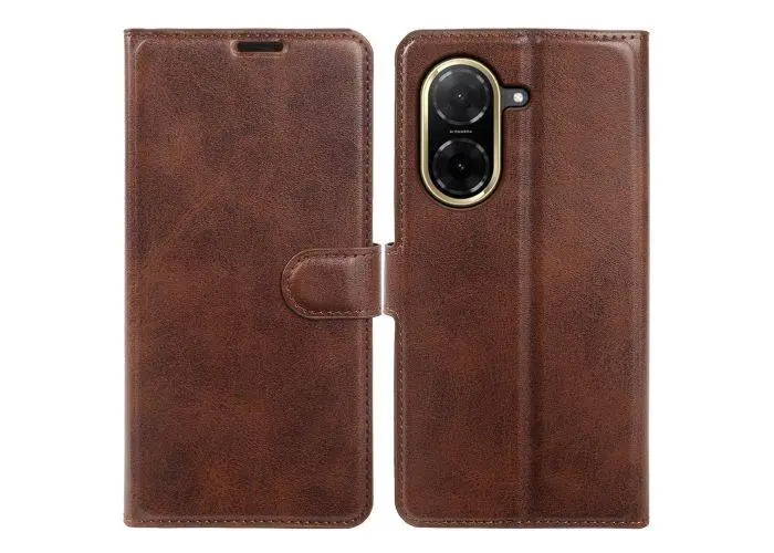Xiaomi Redmi A5 4G - Vintage læder cover / pung - Mørk brun
