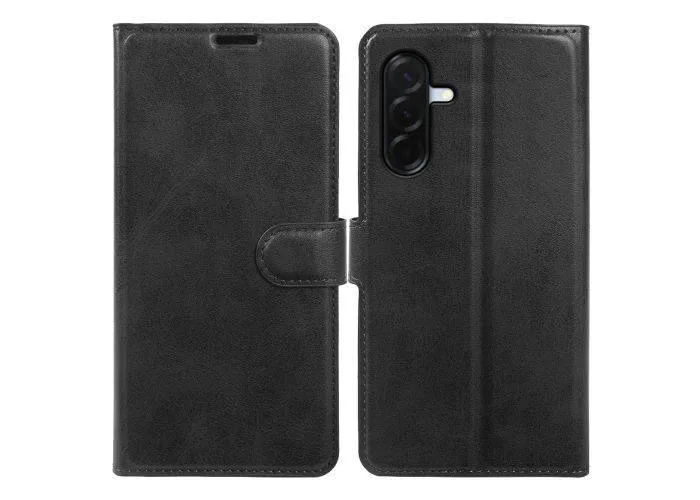Samsung Galaxy A37 5G - Vintage læder cover / pung - Sort