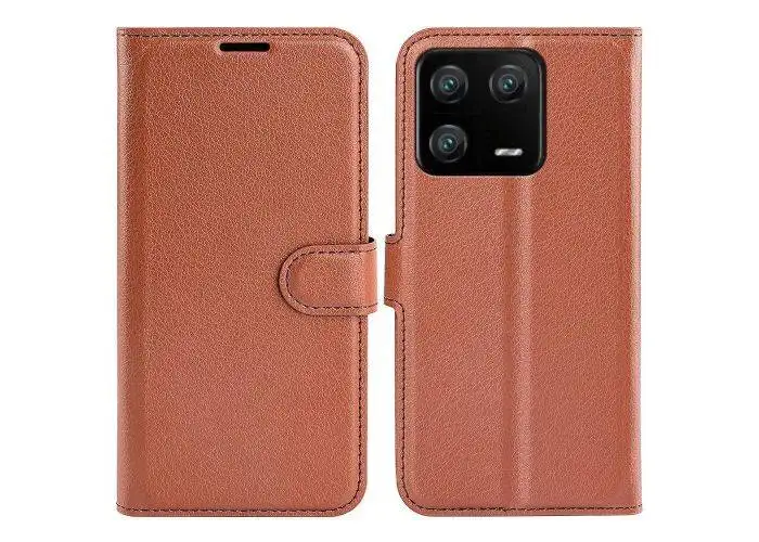 Xiaomi 13 Pro 5G - Læder cover / pung - Brun
