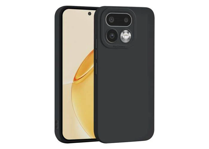 Realme 16 Pro Plus 5G - Fleksibelt gummi cover - Mat sort
