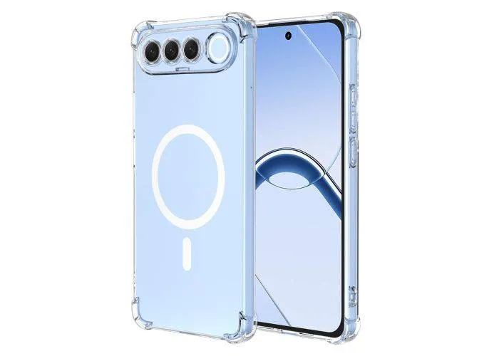 Realme 16 5G - Magnetisk Hybrid cover - Magsafe kompatibel - Transparent
