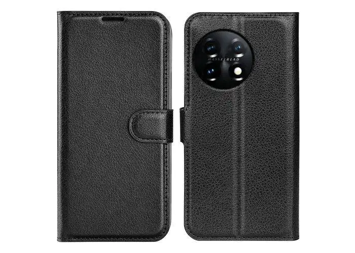 OnePlus 11 5G - Læder cover / pung - Sort