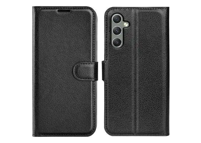 Samsung Galaxy A24 4G - Læder cover / pung - Sort