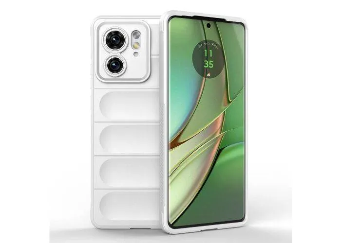Motorola Edge 40 5G - WAVE fleksibel gummi cover - Hvid