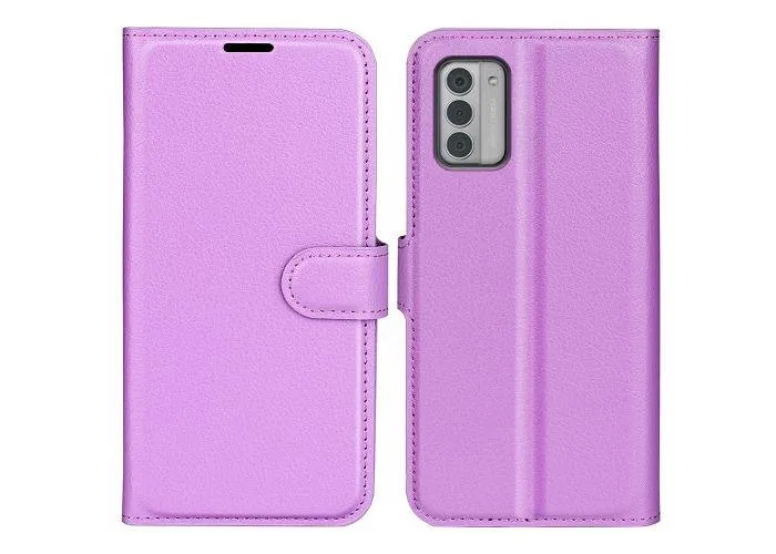 Nokia G42 - Læder cover / pung - Lilla