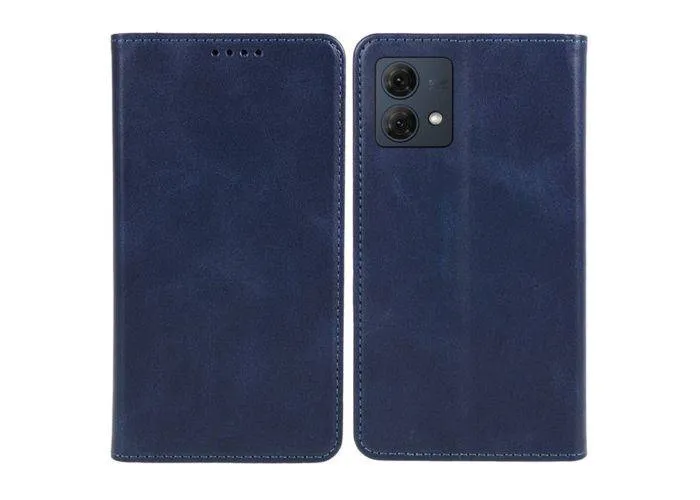 Motorola G84 5G - Flip Læder cover / pung - Blå