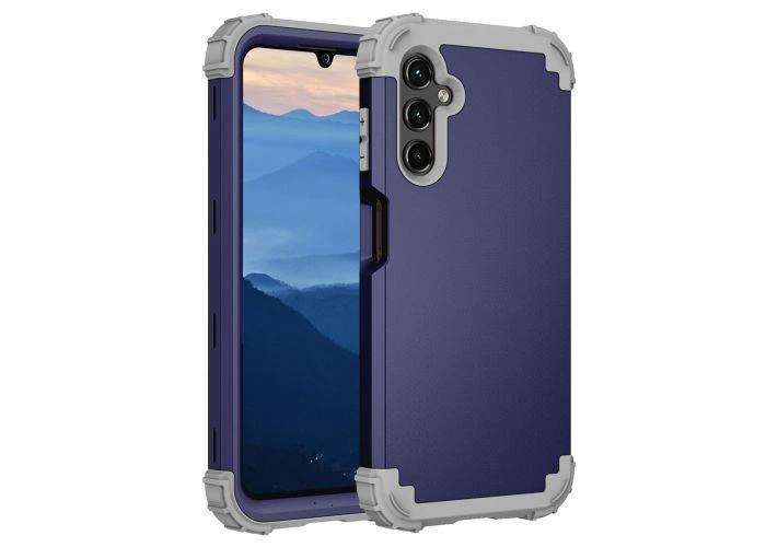 Samsung Galaxy A15 4G - Shockproof hybrid cover - Marineblå/Mørkegrå