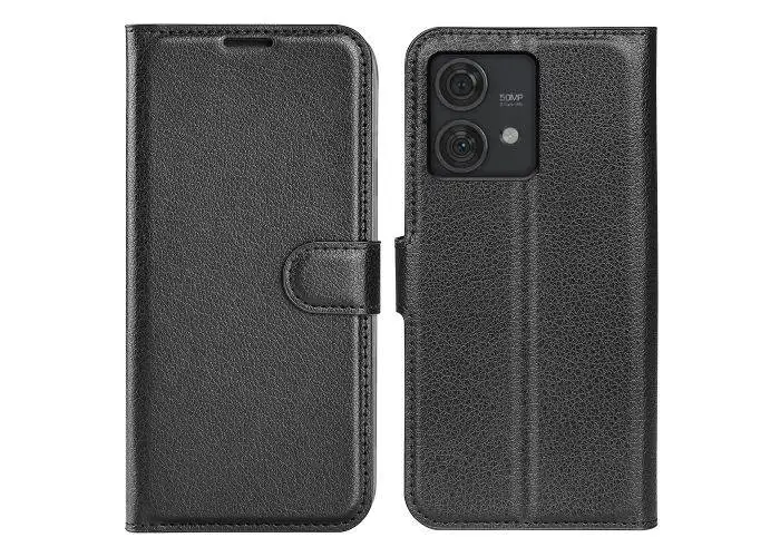 Motorola Edge 40 Neo 5G - Læder cover / pung - Sort