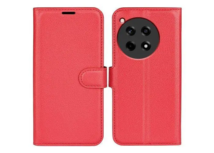 OnePlus 12R 5G - Læder cover / pung - Rød
