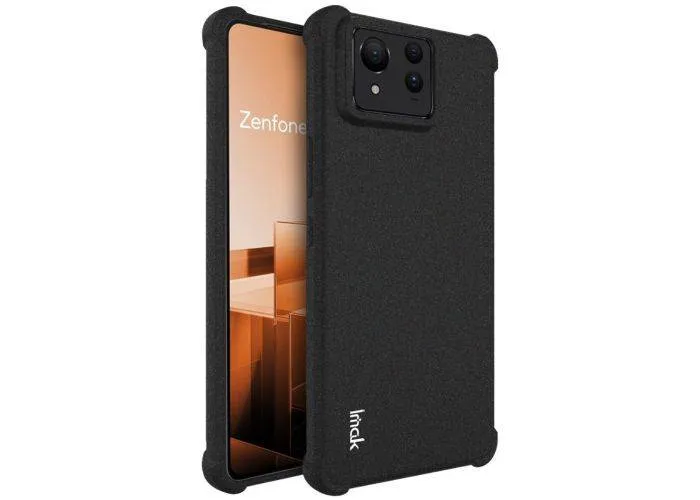 Asus Zenfone 11 Ultra 5G - IMAK Airbag gummi cover - Sort