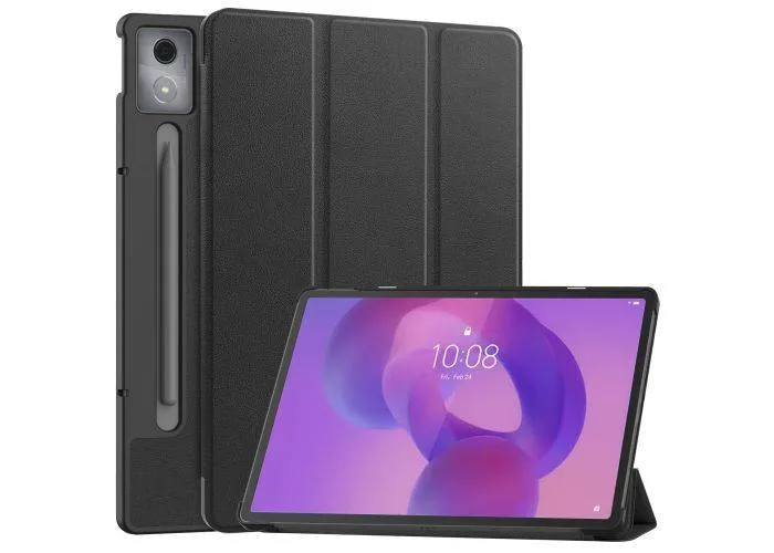 Lenovo Idea Tab Pro - Tri-Fold læder cover - Sort