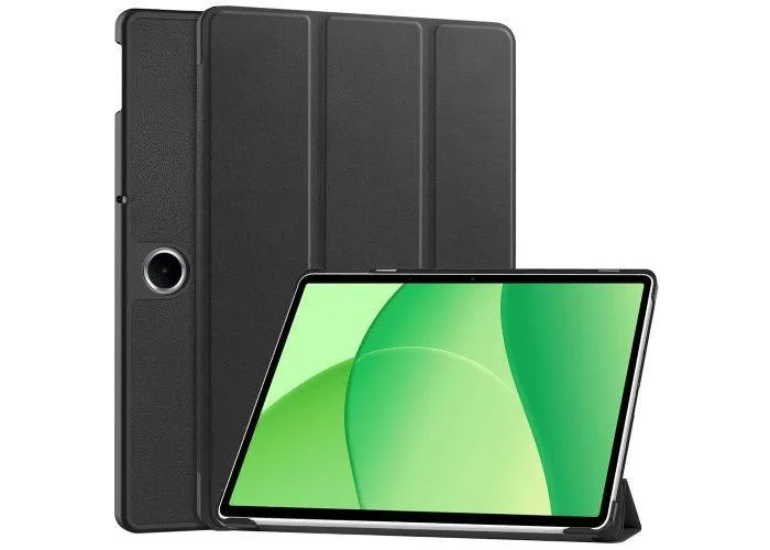OnePlus Pad Lite - Tri-Fold læder cover - Sort