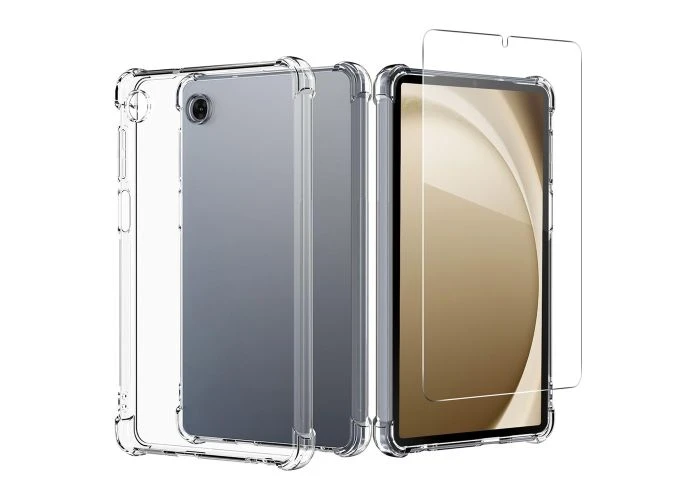 Samsung Galaxy Tab A11 / Tab A9 - Shockproof gummi cover - Inkl. Hærdet beskyttelsesglas
