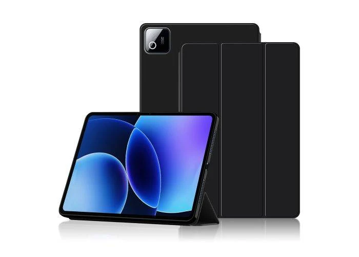 Xiaomi Pad 8  /  8 Pro - Tri-Fold læder cover - Sort