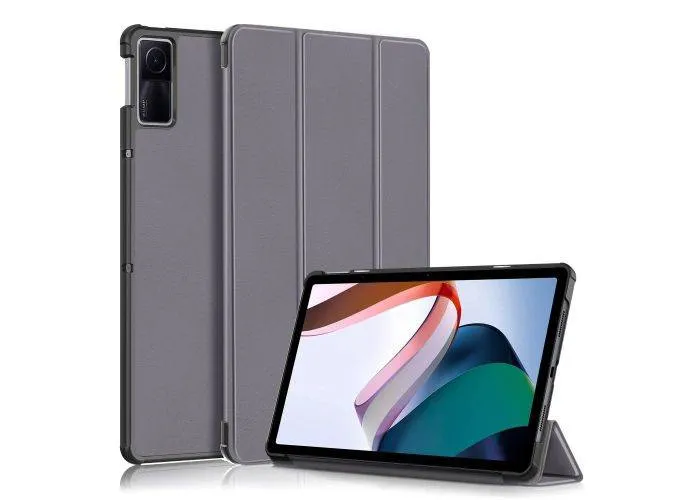 Xiaomi Redmi Pad 10.6 - Tri-Fold læder cover - Grå