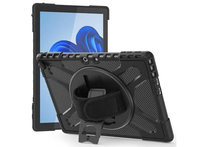 Microsoft Surface Pro 13 / 11 / 10 / 9 - Heavy Duty shockproof cover med håndrem - Sort