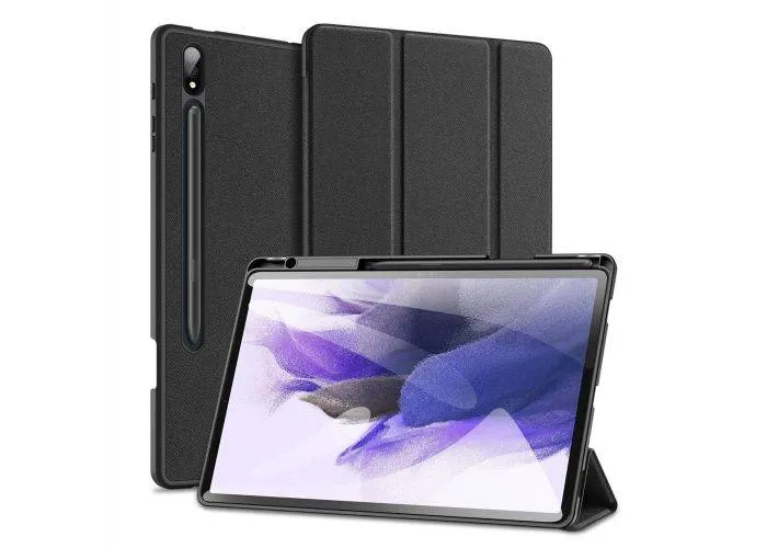 Samsung Galaxy Tab S9 Plus - DUX DUCIS Domo Series Tri-Fold Smart cover - Sort