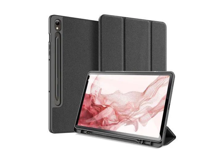 Samsung Galaxy Tab S9 - DUX DUCIS Domo Series Tri-Fold Smart cover - Sort