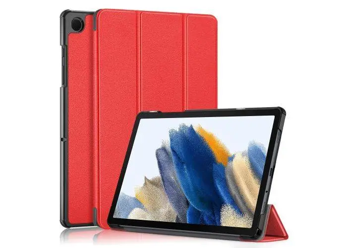 Samsung Galaxy Tab A9 Plus - Tri-Fold læder cover - Rød