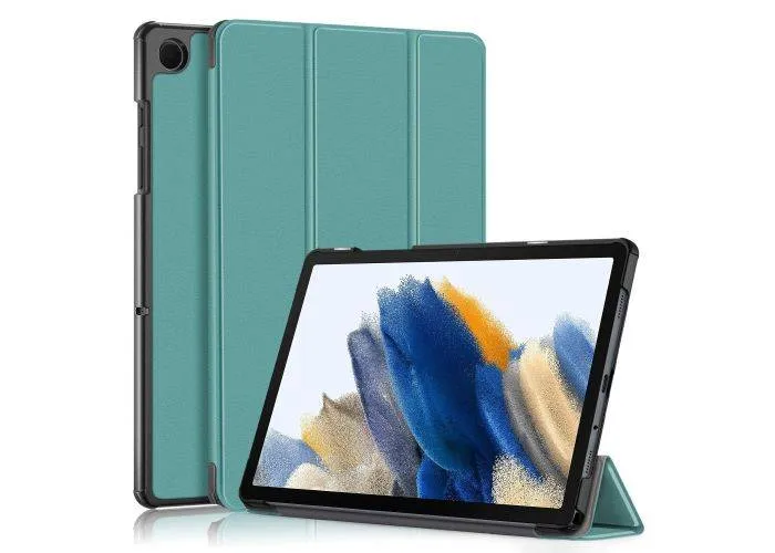 Samsung Galaxy Tab A9 Plus - Tri-Fold læder cover - Dybgrøn