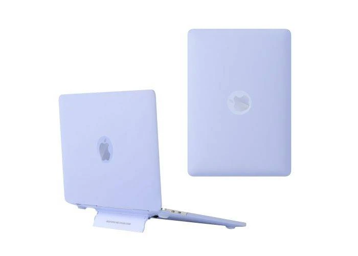 MacBook Air 15 M5/M4/M3/M2 (2026/2025/2024/2022) - Hard cover til front og bagside med Kickstand - Lilla
