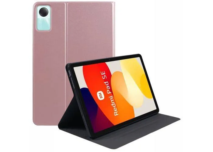 Xiaomi Redmi Pad SE - Slim læder cover - Rosa guld