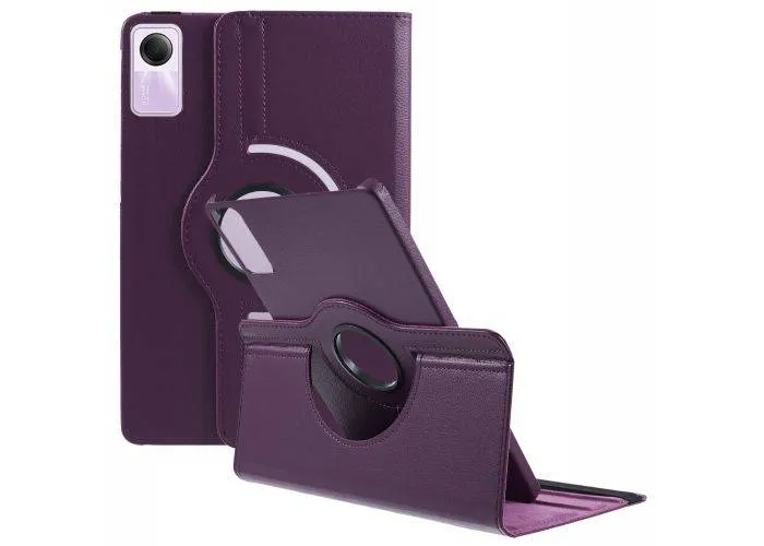 Xiaomi Redmi Pad SE - Læder cover 360 grader roterbar - Lilla