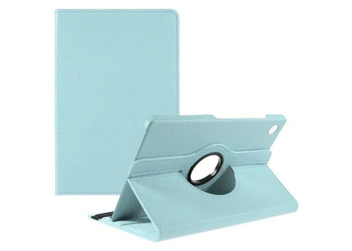 Samsung Galaxy Tab A9 Plus  / Tab A11 Plus - Læder cover 360 grader roterbar - Lyseblå