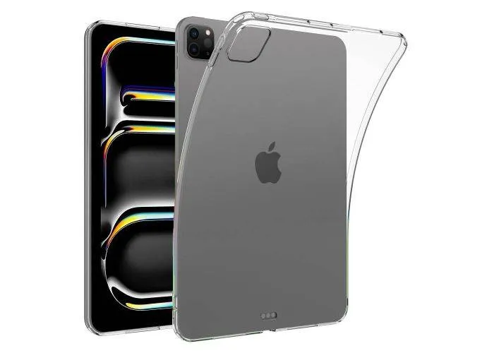 iPad Pro 13 (2024/2025) - Slim Shockproof gummi cover - Transparent