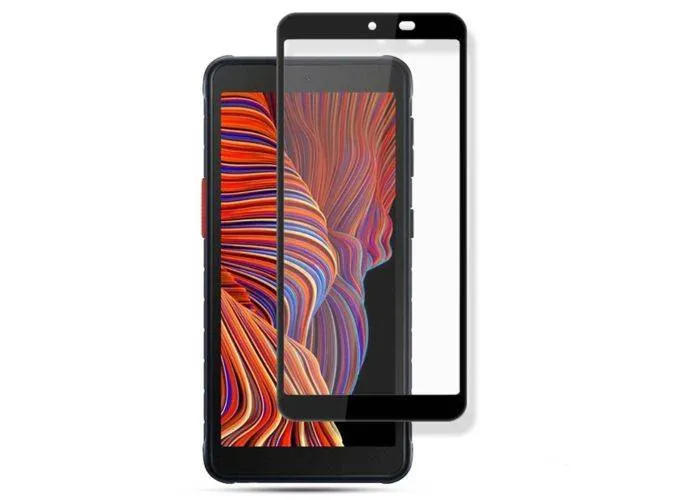 Samsung Galaxy Xcover 5 - AMORUS premium hærdet beskyttelsesglas med komplet dækning