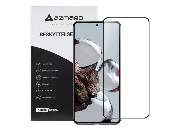 Xiaomi 12T 5G / 12T Pro 5G - Azmaro Premium hærdet beskyttelsesglas - Komplet dækning