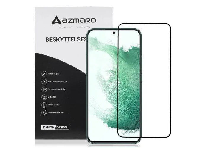 Samsung Galaxy S23 Plus 5G - Azmaro Premium hærdet beskyttelsesglas - Komplet dækning