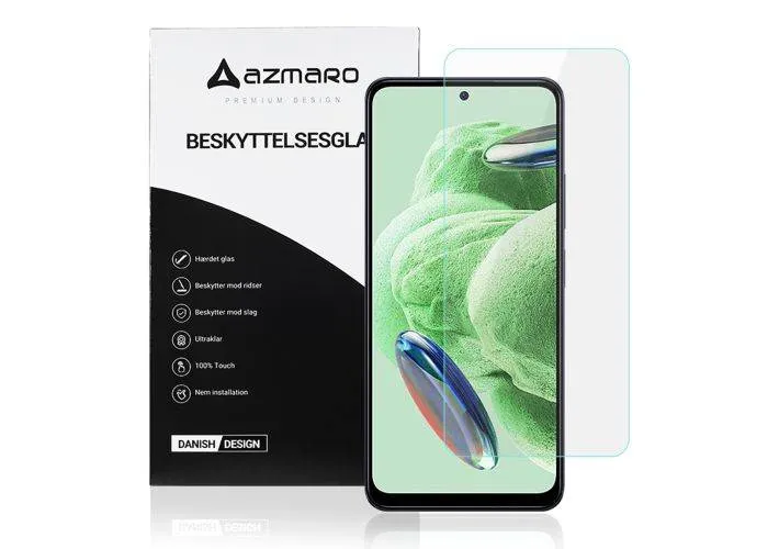 Xiaomi Redmi Note 12 5G - Azmaro Ultra clear hærdet beskyttelsesglas - Transparent