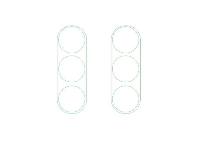 Samsung Galaxy A54 5G - Hærdet beskyttelsesglas til KAMERALINSE - 2 stk.