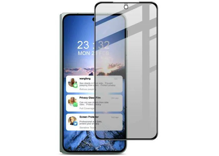 OnePlus Open - IMAK privacy hærdet beskyttelsesglas med komplet dækning