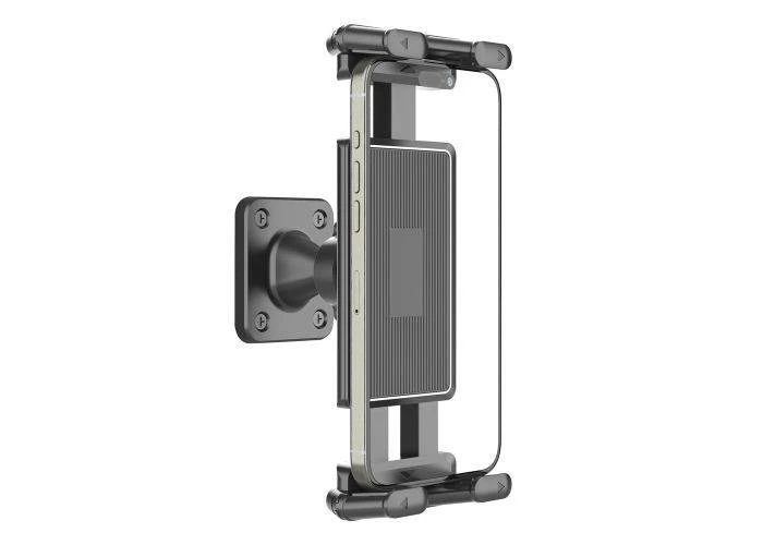 Smartphone / Tablet holder med vægbeslag - 4.7-15" - Justerbar 360 grader - Sort