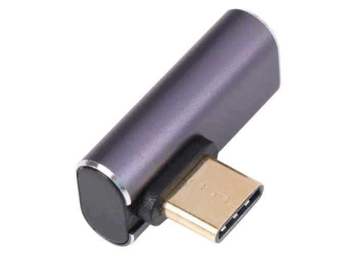 USB-C (han) til USB-C (hun) adapter - 90 graders vinkel