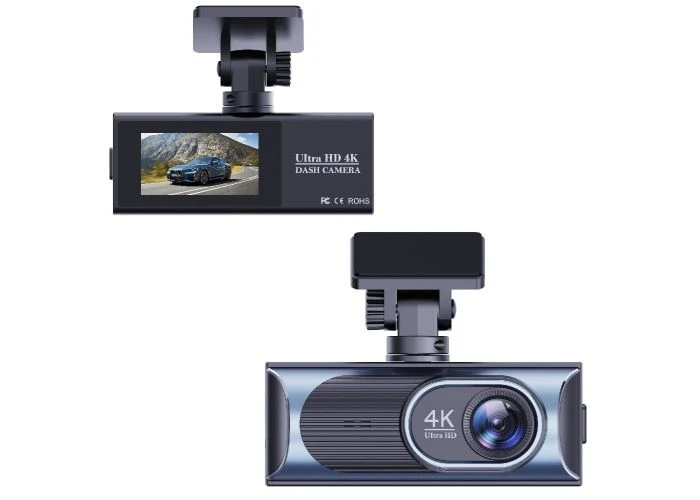 Ultra HD 4K dashcam / bilkamera med GPS og WIFI med dobbelt linse