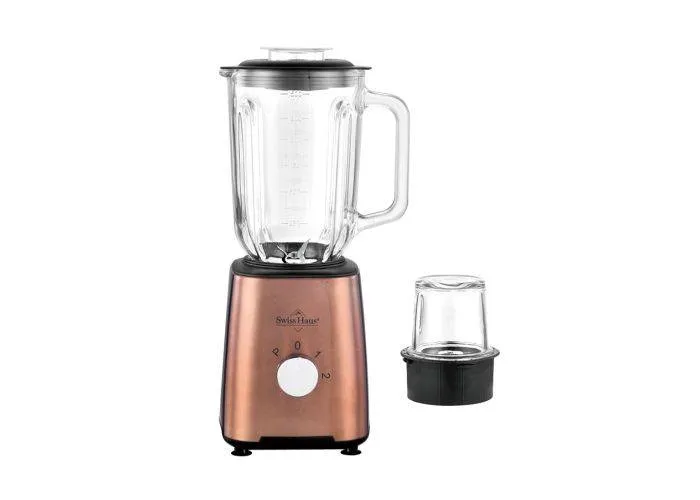 Swiss Haus blender 1.5L / 500W - Inkl. glaskværner - Z. Glacier Collection - Kobber