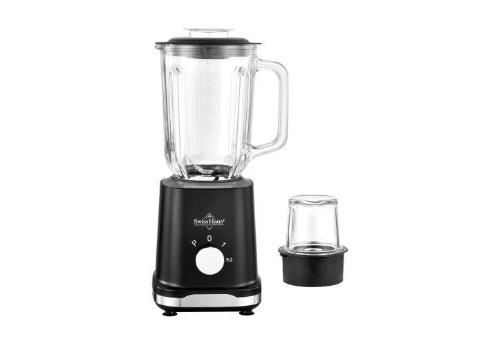 Swiss Haus glasblender 1.5L / 500W - Pulse funktion - Lake Geneva - Sort